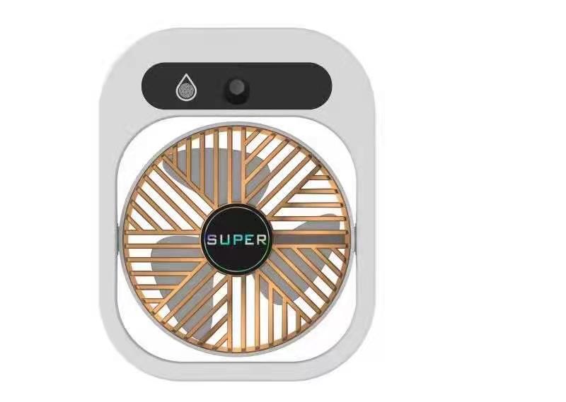 USB Rechargeable Air Conditioning Desk Misting Fan - Portable Air Cooler & Humidifier