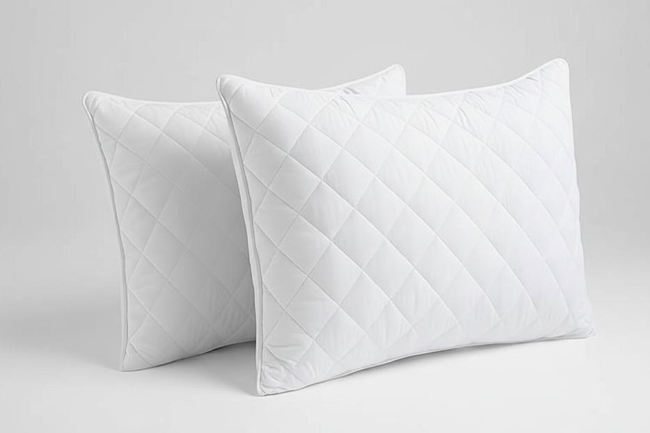Quilted Pillow Protectors White Bed Pillows Cover Quilted Pillowcase, Extra Soft & Breathable Pillow Case