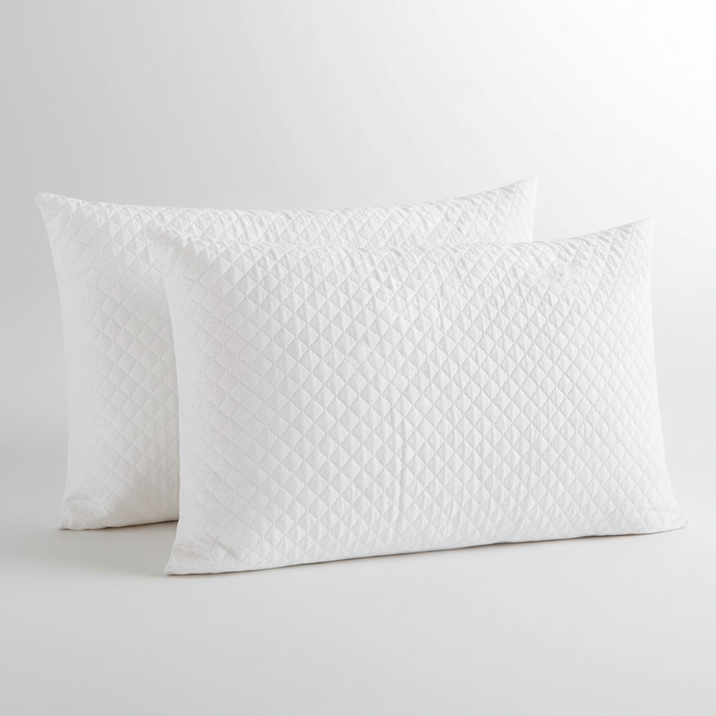 Shredded Memory Foam Pillows 2 Pack, Hypo-allergenic & Breathable Bed Pillows, Relieves Neck and Shoulder Pain, Ideal for Side, Back & Stomach Sleepers