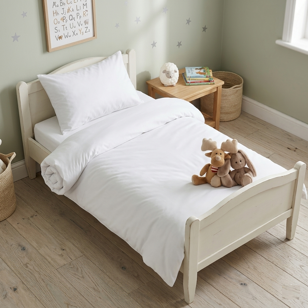 Toddler All-Season Duvet Comforter – Lightweight, Skin-Friendly Down Alternative Quilt (120×150 cm)