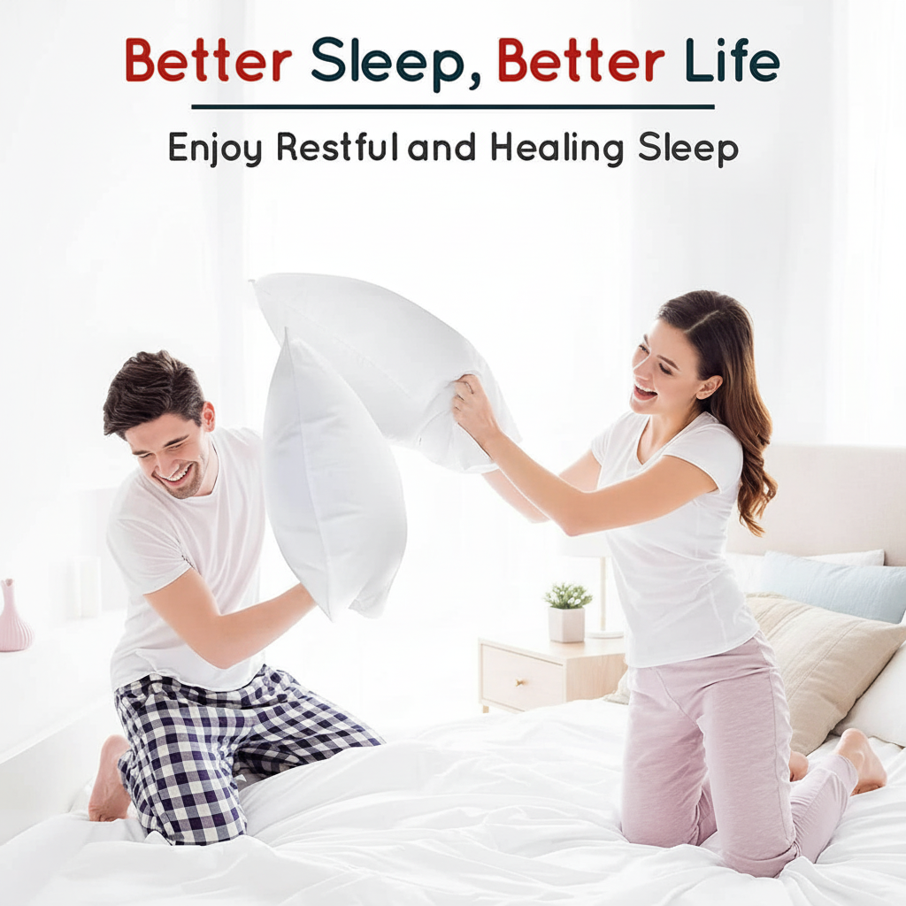 Luxury 2-Pack Hotel Quality Pillows - Soft Support, Anti-Allergy, Extra Filled for All Sleep Positions