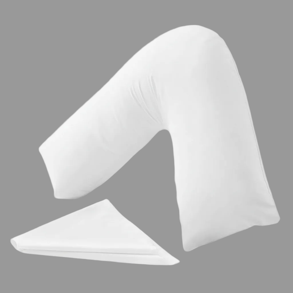 Supreme Comfort V-Shaped Pillow Set - Complete with Pillowcase