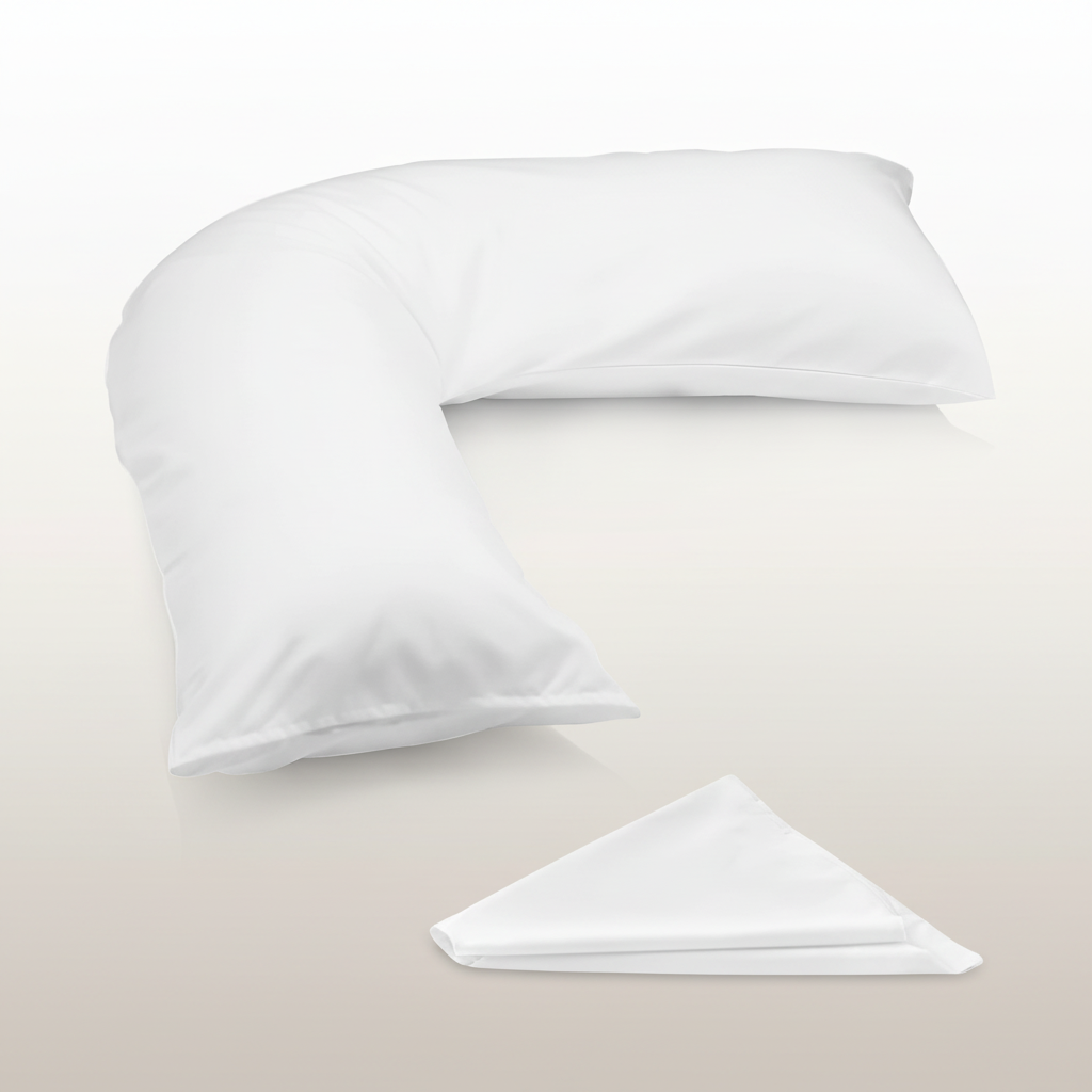 Supreme Comfort V-Shaped Pillow Set - Complete with Pillowcase