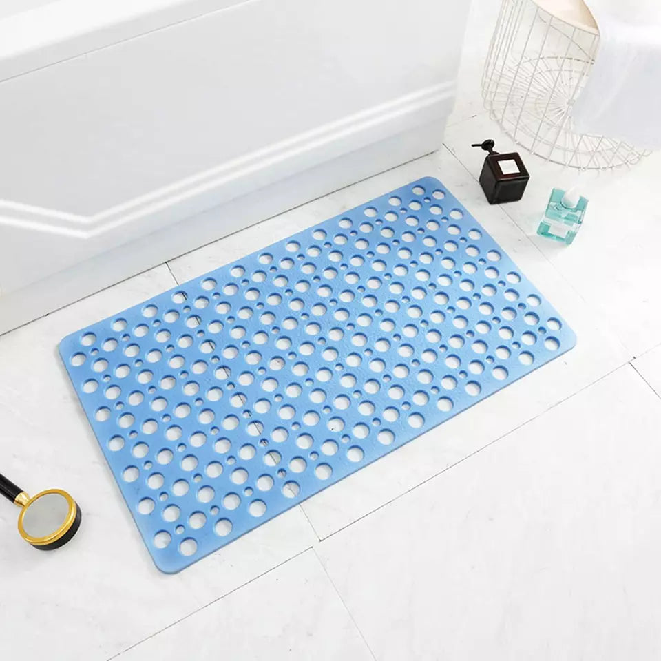 Large Non-Slip Rubber Bath Mat - Anti-Mould Shower Mat with Strong Suction for Extra Safety