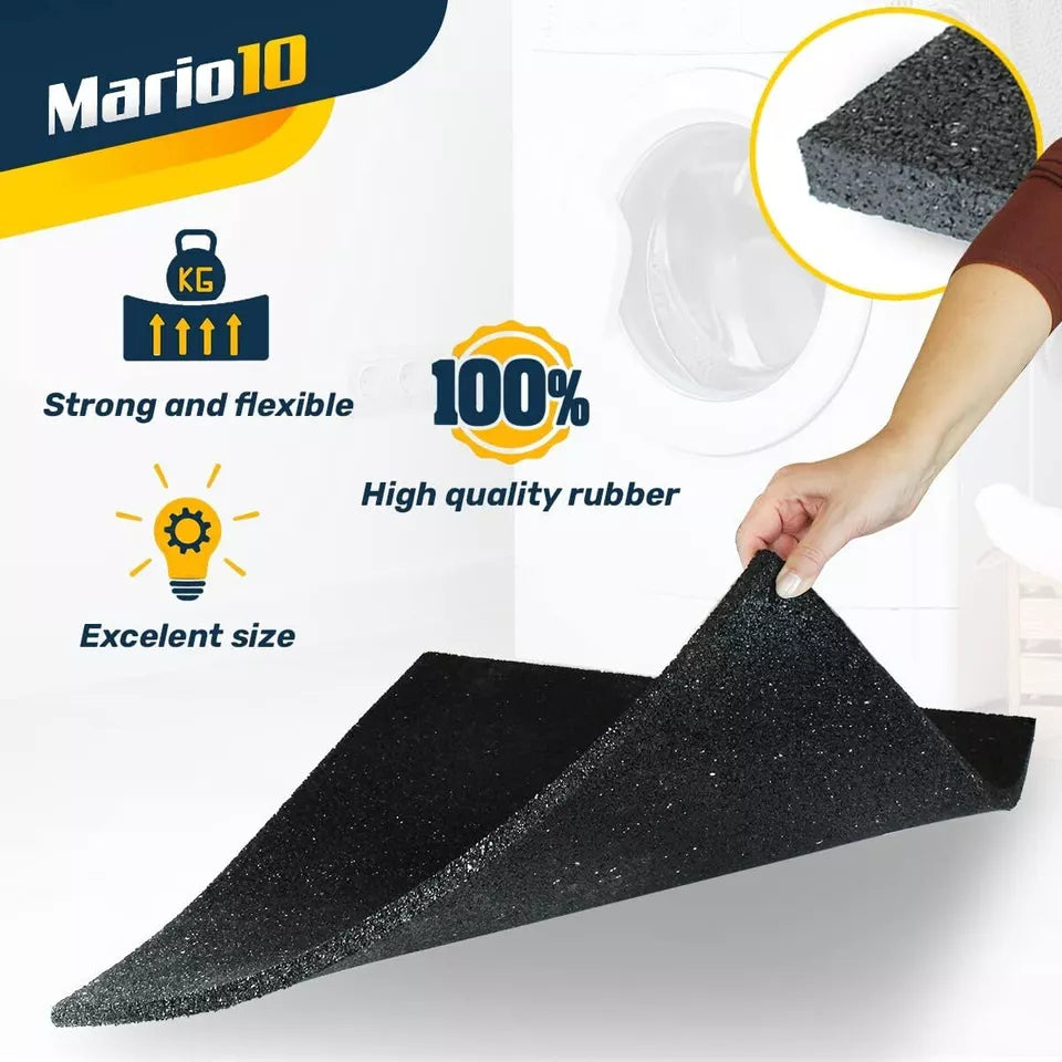 10-Piece Anti-Vibration Washing Machine Mat – Non-Slip Rubber Pads for Under Appliance Stability