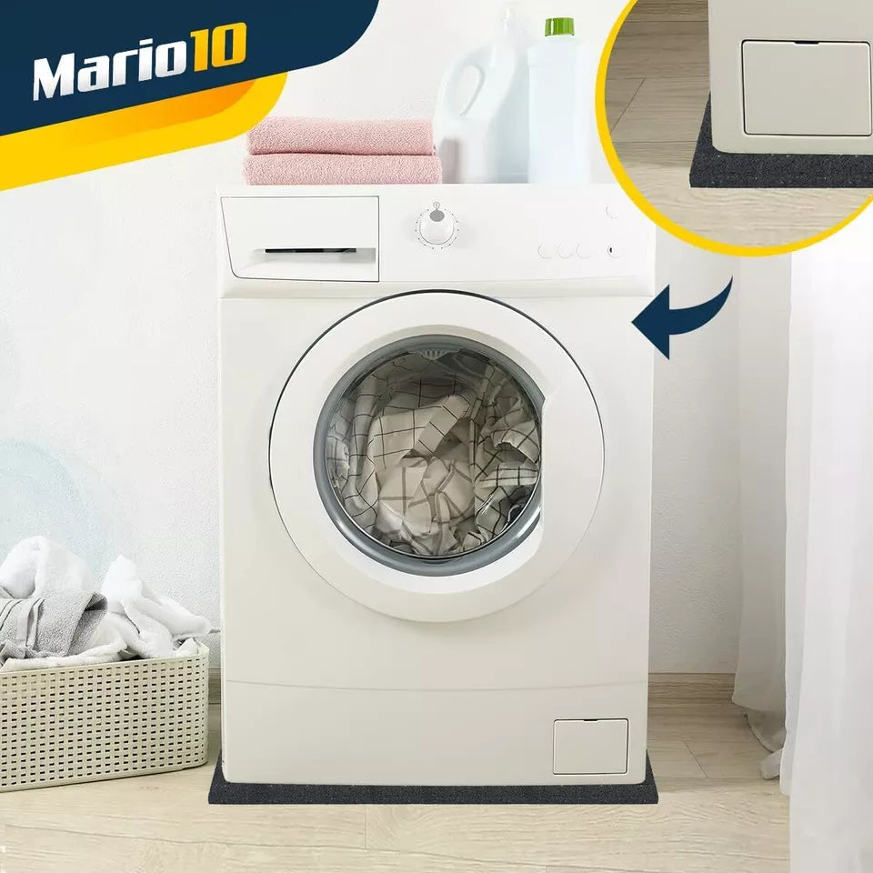 10-Piece Anti-Vibration Washing Machine Mat – Non-Slip Rubber Pads for Under Appliance Stability