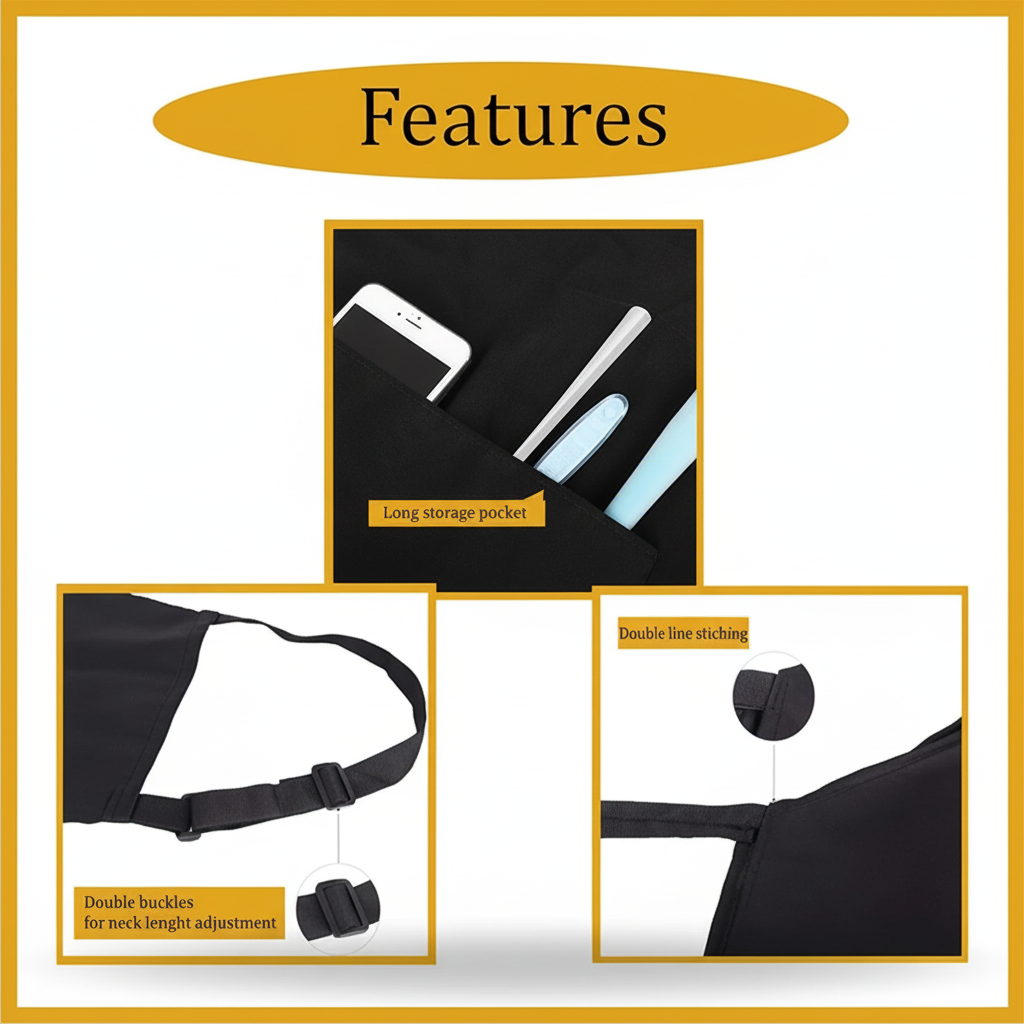 Versatile Men's Chef Apron Ideal for Cooking and BBQ