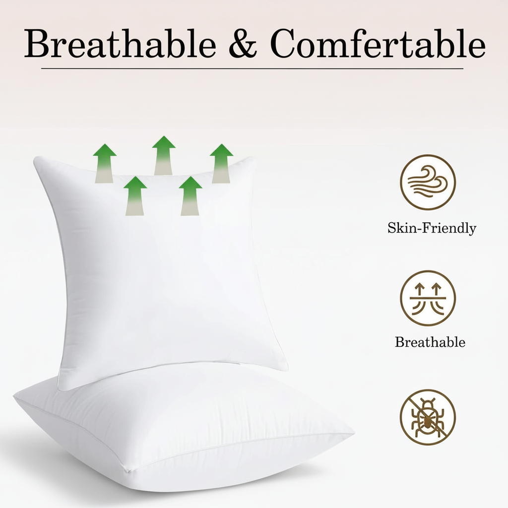 Luxury Plump Cushion Pads - Hollow Fibre Fill - Soft, Fluffy & Hypoallergenic