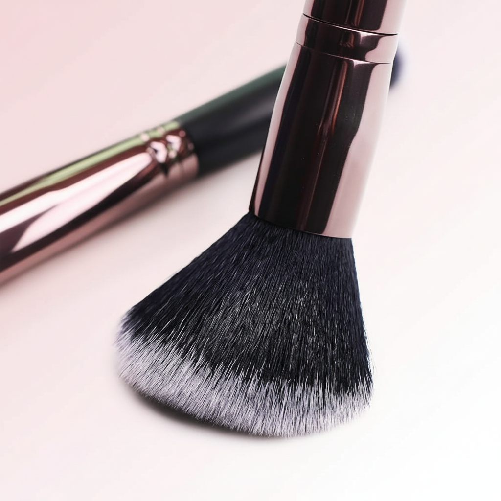 HomeGenics 10-Piece Marble Makeup Brush Set - Foundation, Powder, Blush, Eyeshadow, Contour Brushes