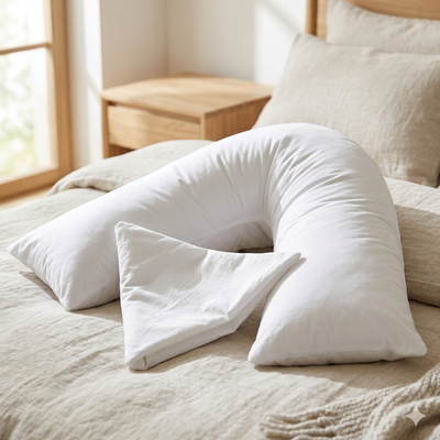 Supreme Comfort V-Shaped Pillow Set -  Complete with Pillowcase