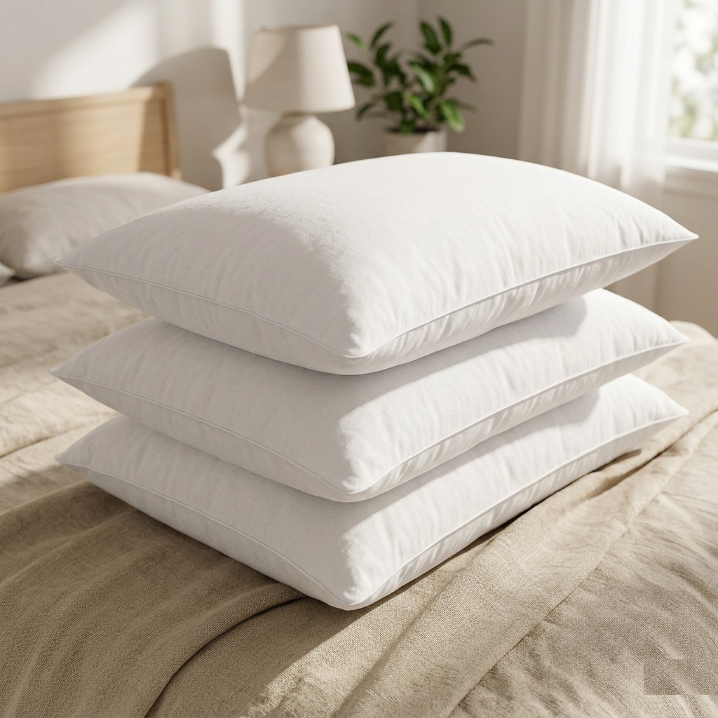 4-Pack Luxury Pillows Medium Support, Anti-Allergy, Hotel Quality - Ideal for All Sleeping Positions