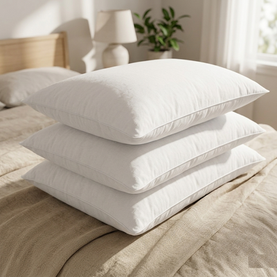 4-Pack Luxury Pillows Medium Support, Anti-Allergy, Hotel Quality - Ideal for All Sleeping Positions