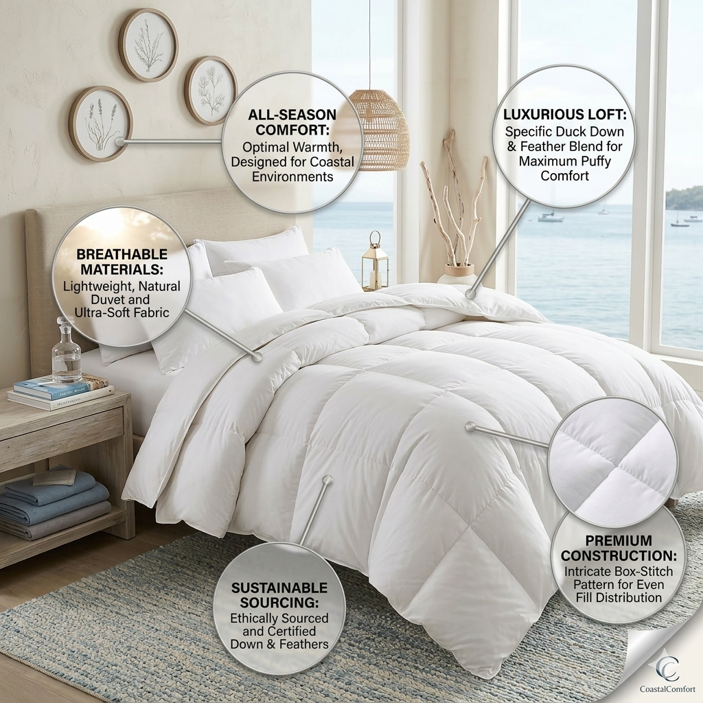 Double All-Season Duvet – Lightweight, Skin-Friendly Down Alternative Comforter