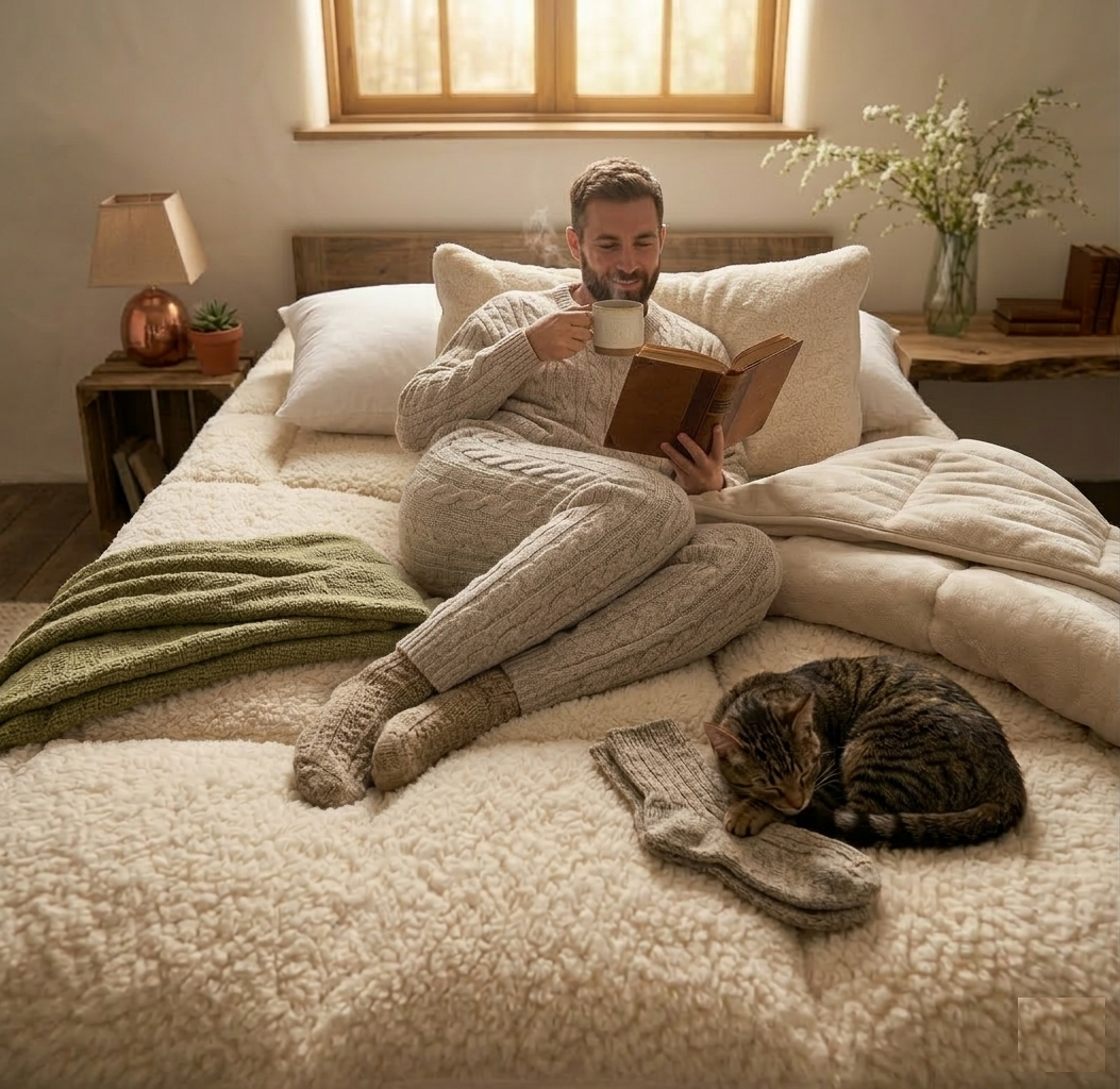 Teddy Fleece Mattress Topper Extra Soft Plush Bed Topper Warm & Cosy Mattress Protector (Copy)