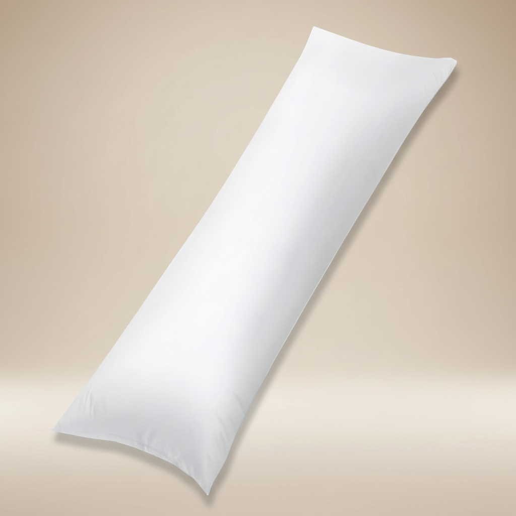 Long Bolster Body Pillow – Hollowfibre Filling, Pregnancy & Orthopedic Support (Pillow Only)