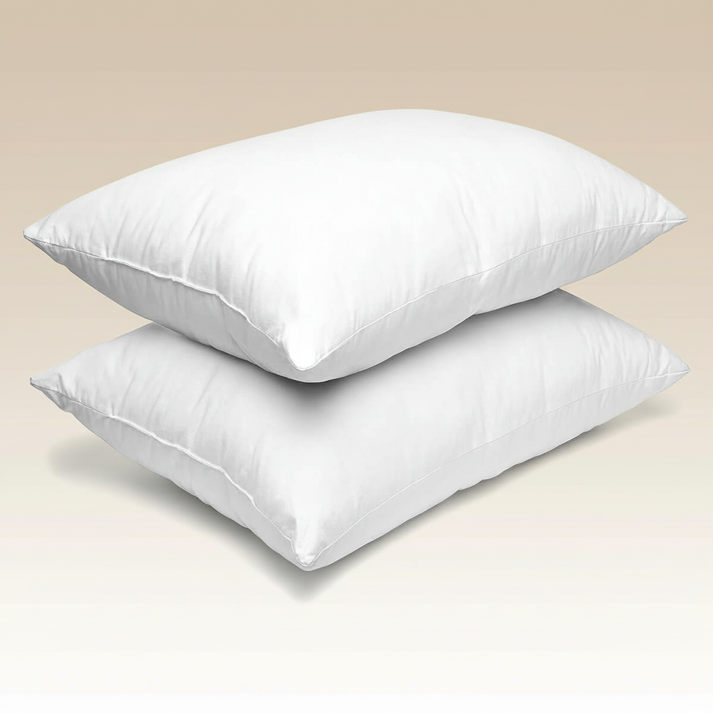 Luxury 2-Pack Hotel Quality Pillows - Soft Support, Anti-Allergy, Extra Filled for All Sleep Positions