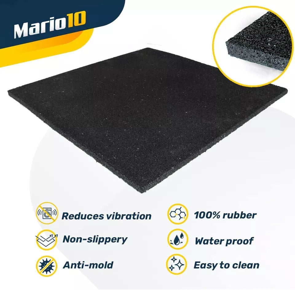 10-Piece Anti-Vibration Washing Machine Mat – Non-Slip Rubber Pads for Under Appliance Stability