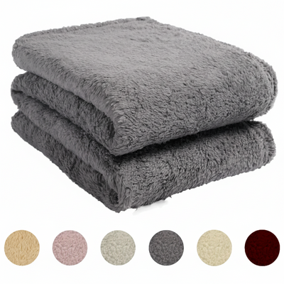 Large Soft Warm Teddy Fleece Throw Blanket - Perfect for Sofa, Bed, Single, Double, King